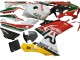 Preisgünstige Aprilia RS125 Motorrad Verkleidung 2006-2011 - Weiss Rot Grun