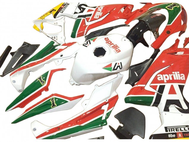 Preisgünstige Aprilia RS125 Motorrad Verkleidung 2006-2011 - Weiss Rot Grun