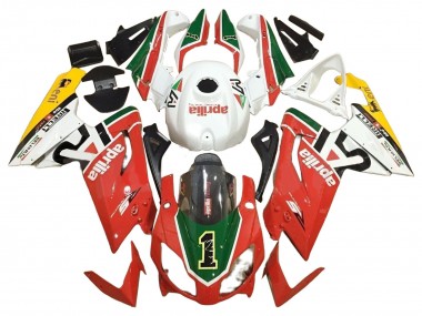 Preisgünstige Aprilia RS125 Motorrad Verkleidung 2006-2011 - Weiss Rot Grun