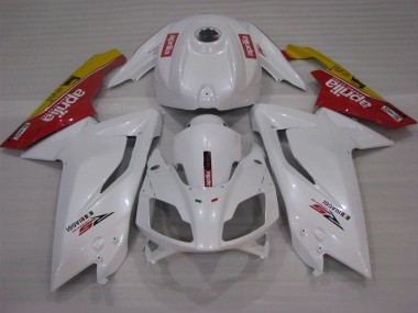 Preisgünstige Aprilia RS125 Motorrad Verkleidung 2006-2011 - Weiss Rot Gelb