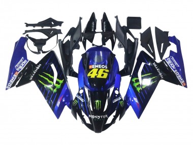 Preisgünstige Aprilia RS125 Motorrad Verkleidung 2006-2011 - Blau Schwarz Grun Monster 46