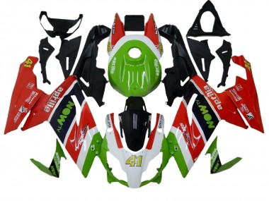 Preisgünstige Aprilia RS125 Motorrad Verkleidung 2006-2011 - Grun Weiss Rot Schwarz