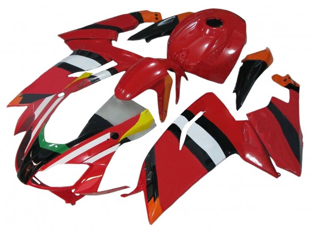 Preisgünstige Aprilia RS125 Motorrad Verkleidung 2006-2011 - Rot Weiss Schwarz Gelb Grun