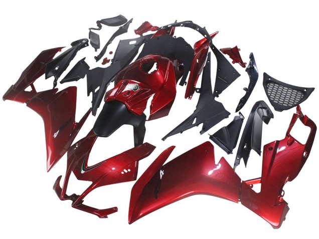 Preisgünstige Aprilia RS4 50 125 Motorrad Verkleidung 2012-2018 - Rot Matt Schwarz
