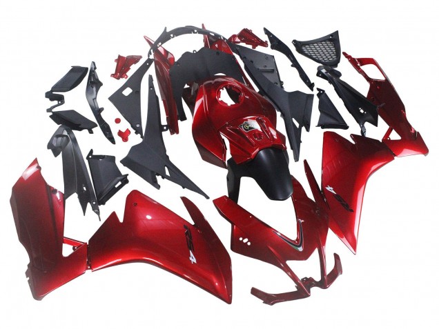 Preisgünstige Aprilia RS4 50 125 Motorrad Verkleidung 2012-2018 - Rot Matt Schwarz