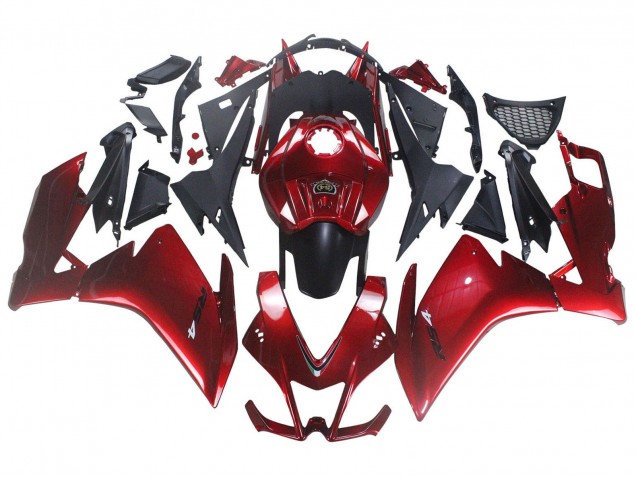 Preisgünstige Aprilia RS4 50 125 Motorrad Verkleidung 2012-2018 - Rot Matt Schwarz