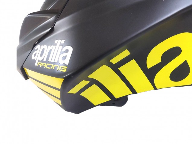 Preisgünstige Aprilia RS4 50 125 Motorrad Verkleidung 2012-2018 - Gelb Matt Schwarz