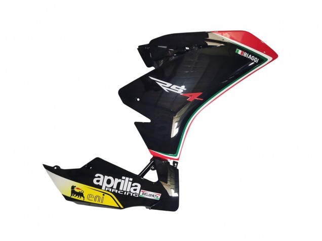 Preisgünstige Aprilia RS4 50 125 Motorrad Verkleidung 2012-2018 - Weiss Rot Gelb Glanzendes Schwarz