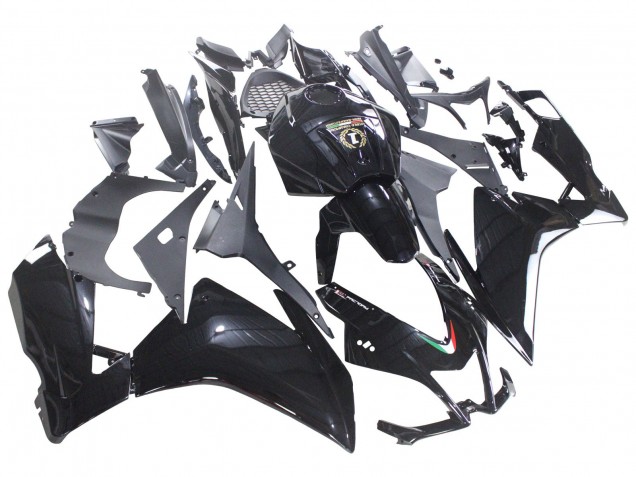 Preisgünstige Aprilia RS4 50 125 Motorrad Verkleidung 2012-2018 - Glanzendes Schwarz