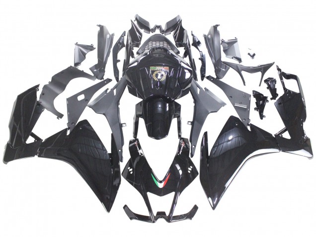 Preisgünstige Aprilia RS4 50 125 Motorrad Verkleidung 2012-2018 - Glanzendes Schwarz