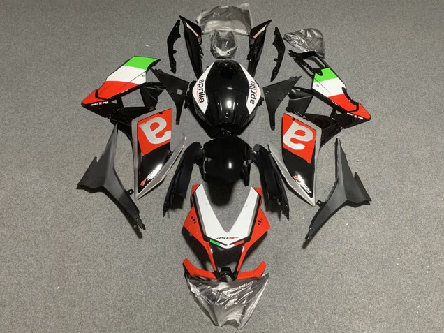 Preisgünstige Aprilia RS4 50 125 Motorrad Verkleidung 2012-2018 - Weiss Grun Rot Glanzendes Schwarz