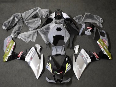 Preisgünstige Aprilia RS4 50 125 Motorrad Verkleidung 2012-2018 - Weiss Silber Grau Schwarz