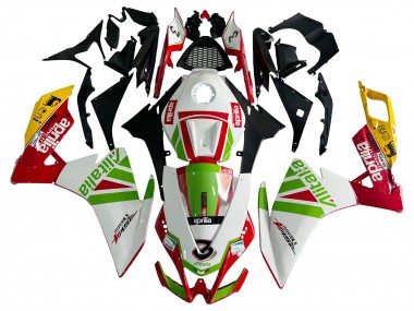 Preisgünstige Aprilia RS4 50 125 Motorrad Verkleidung 2012-2018 - Weiss Rot Grun Gelb Alitalia