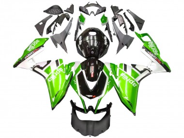 Preisgünstige Aprilia RS4 50 125 Motorrad Verkleidung 2012-2018 - Weiss Grun Glanzendes Schwarz