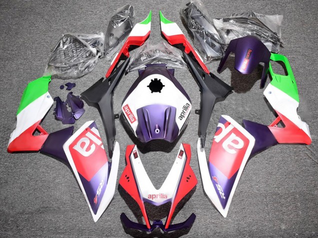 Preisgünstige Aprilia RS4 50 125 Motorrad Verkleidung 2012-2018 - Weiss Grun Rot Lila