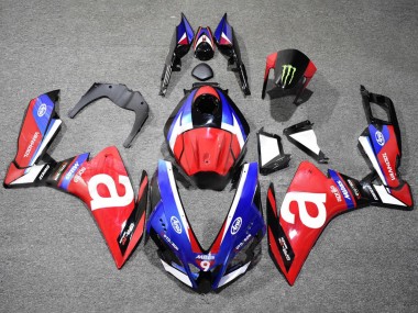 Preisgünstige Aprilia RS4 50 125 Motorrad Verkleidung 2012-2018 - Weiss Blau Rot