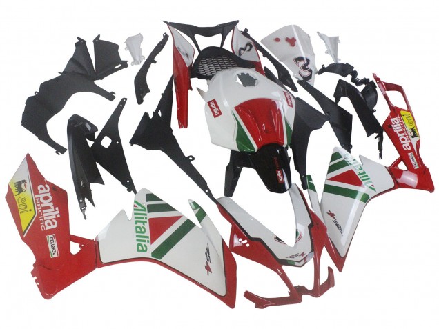 Preisgünstige Aprilia RS4 50 125 Motorrad Verkleidung Kit 2012-2018 - Weiss Rot Grun Gelb Alitalia