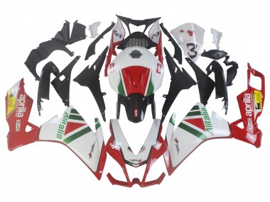 Preisgünstige Aprilia RS4 50 125 Motorrad Verkleidung Kit 2012-2018 - Weiss Rot Grun Gelb Alitalia
