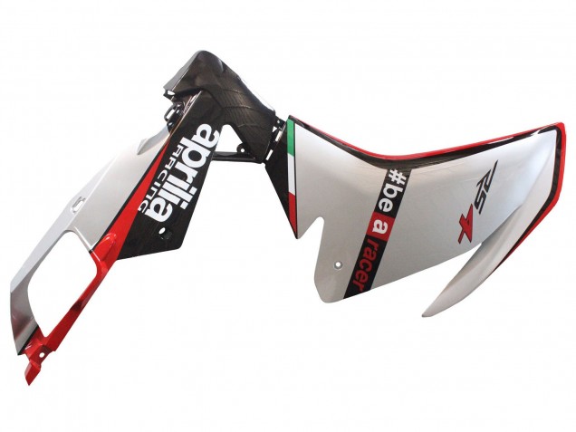 Preisgünstige Aprilia RS4 50 125 Motorrad Verkleidung 2012-2018 - Silber Rot Glanzendes Schwarz