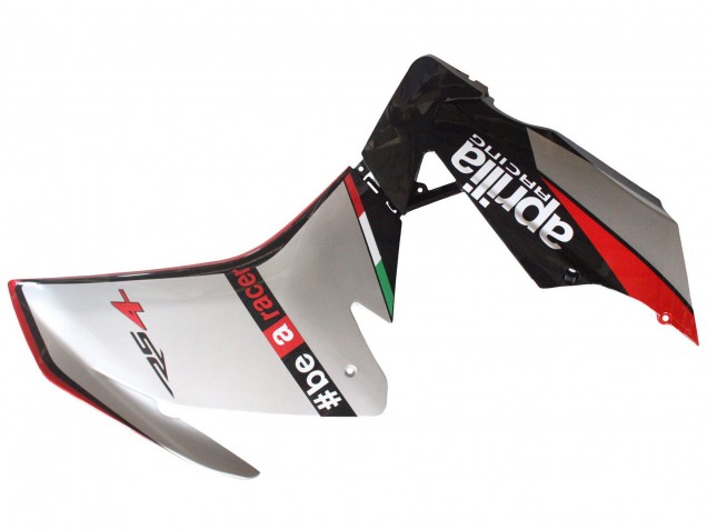 Preisgünstige Aprilia RS4 50 125 Motorrad Verkleidung 2012-2018 - Silber Rot Glanzendes Schwarz