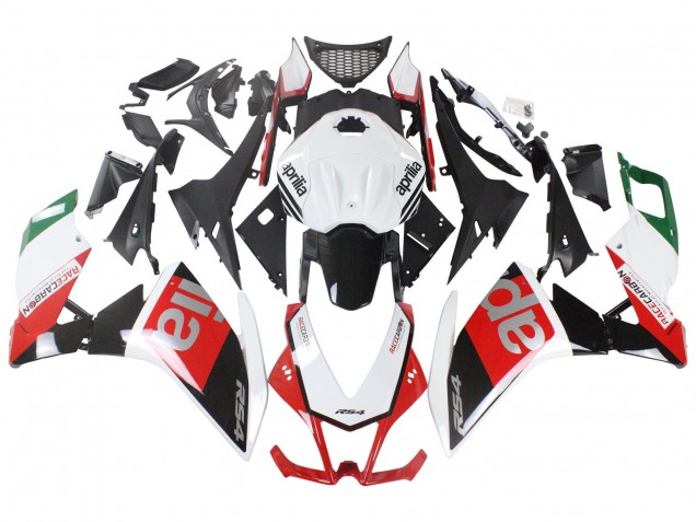 Preisgünstige Aprilia RS4 50 125 Motorrad Verkleidung 2012-2018 - Weiss Rot Grun Glanzendes Schwarz