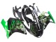 Preisgünstige Honda CBR1100XX Blackbird Motorrad Verkleidung 1996-2007 - Glanzendes Schwarz Grun Flamme