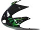 Preisgünstige Honda CBR1100XX Blackbird Motorrad Verkleidung 1996-2007 - Glanzendes Schwarz Grun Flamme