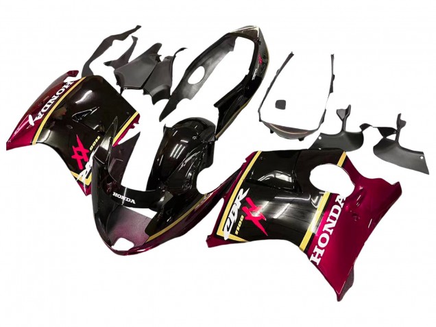 Preisgünstige Honda CBR1100XX Blackbird Motorrad Verkleidung 1996-2007 - Glanzendes Schwarz Rot Gelb