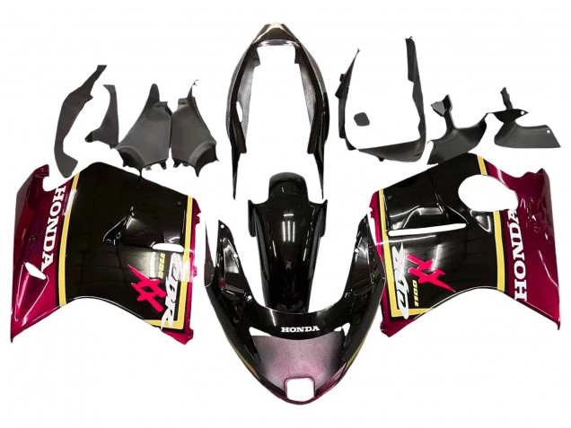 Preisgünstige Honda CBR1100XX Blackbird Motorrad Verkleidung 1996-2007 - Glanzendes Schwarz Rot Gelb