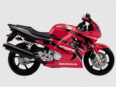 Preisgünstige Honda CBR600 F3 Motorrad Verkleidung 1997-1998 - Rot Glanzendes Schwarz