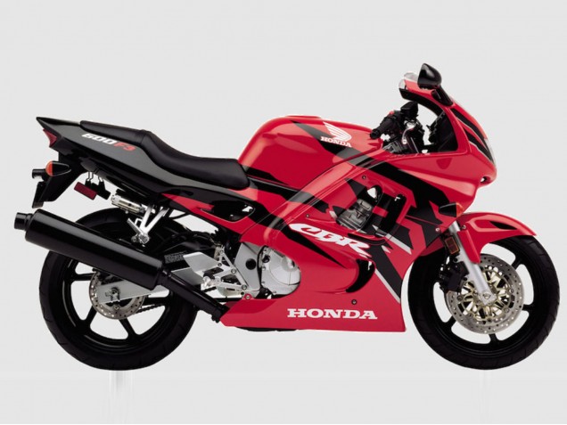 Preisgünstige Honda CBR600 F3 Motorrad Verkleidung 1997-1998 - Rot Glanzendes Schwarz