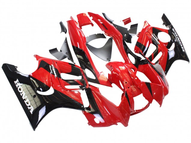 Preisgünstige Honda CBR600 F3 Motorrad Verkleidung 1997-1998 - Rot Glanzendes Schwarz