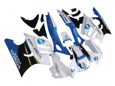 Preisgünstige Honda CBR600 F3 Motorrad Verkleidung 1997-1998 - Weiss Blau Glanzendes Schwarz