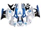 Preisgünstige Honda CBR600 F3 Motorrad Verkleidung 1997-1998 - Weiss Blau Glanzendes Schwarz