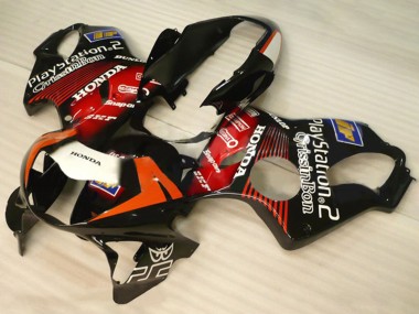 Preisgünstige Honda CBR600 F4 Motorrad Verkleidung 1999-2000 - Glanzendes Schwarz Rot Weiss PlayStation 2