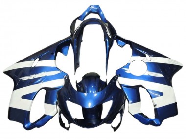 Preisgünstige Honda CBR600 F4 Motorrad Verkleidung 1999-2000 - Weiss Blau