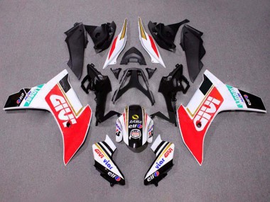 Preisgünstige Honda CBR600F Motorrad Verkleidung 2011-2013 - Weiss Rot Gold Glanzendes Schwarz Givi