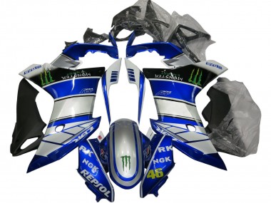 Preisgünstige Honda CBR600F Motorrad Verkleidung 2011-2013 - Silber Blau Glanzendes Schwarz Grun Repsol Monster