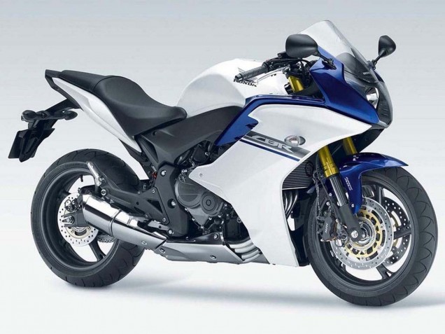 Preisgünstige Honda CBR600F Motorrad Verkleidung 2011-2013 - Weiss Blau