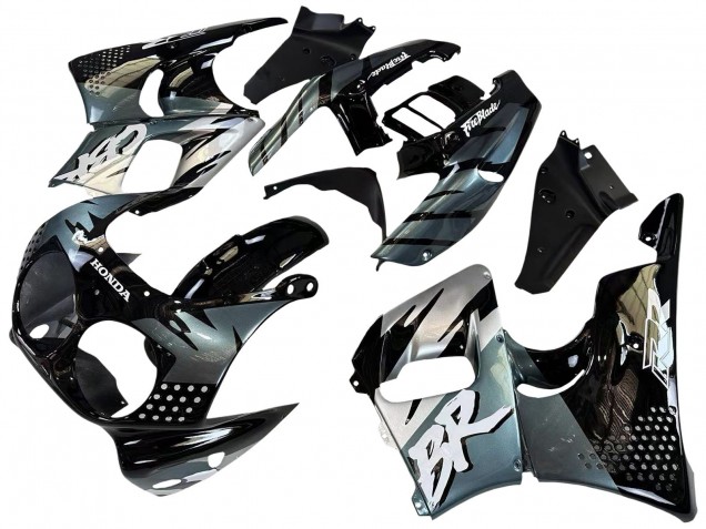 Preisgünstige Honda CBR900RR 893 Motorrad Verkleidung 1992-1993 - Silber Glanzendes Schwarz