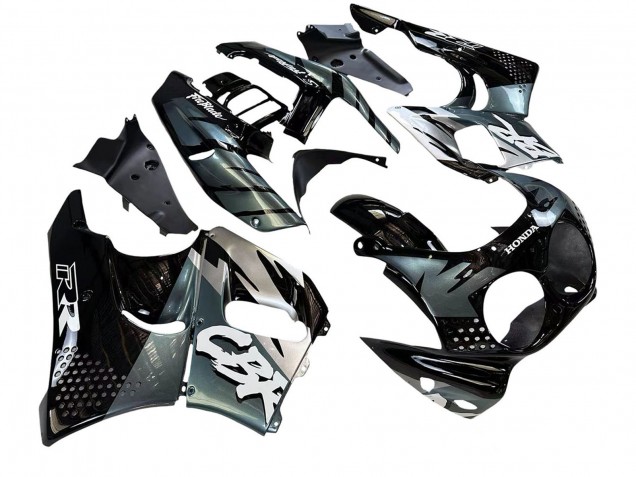 Preisgünstige Honda CBR900RR 893 Motorrad Verkleidung 1992-1993 - Silber Glanzendes Schwarz