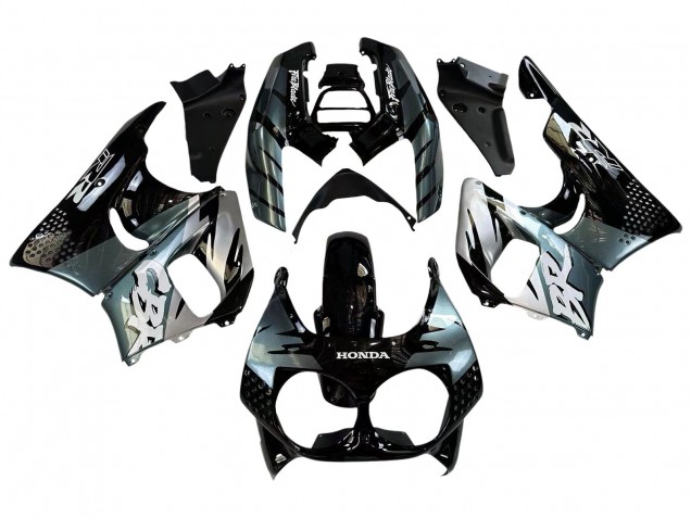 Preisgünstige Honda CBR900RR 893 Motorrad Verkleidung 1992-1993 - Silber Glanzendes Schwarz