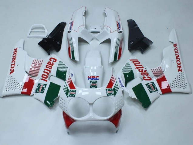 Preisgünstige Honda CBR900RR 893 Motorrad Verkleidung 1992-1993 - Weiss Rot Grun Castrol HRC