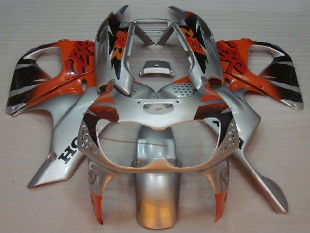 Preisgünstige Honda CBR900RR 893 Motorrad Verkleidung 1992-1993 - Silber Orange Glanzendes Schwarz
