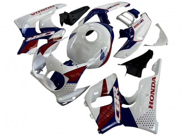 Preisgünstige Honda CBR900RR 893 Motorrad Verkleidung 1992-1993 - Weiss Rot Dunkel Blau