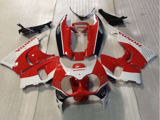 Preisgünstige Honda CBR900RR 893 Motorrad Verkleidung 1992-1993 - Weiss Rot Glanzendes Schwarz