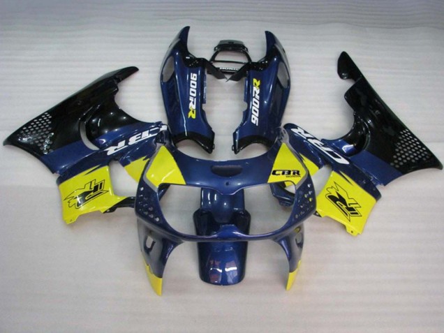 Preisgünstige Honda CBR900RR 893 Motorrad Verkleidung 1994-1995 - Blau Gelb Glanzendes Schwarz