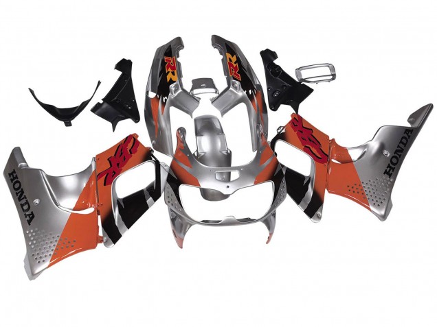 Preisgünstige Honda CBR900RR 893 Motorrad Verkleidung 1994-1995 - Silber Orange Glanzendes Schwarz
