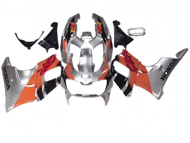 Preisgünstige Honda CBR900RR 893 Motorrad Verkleidung 1994-1995 - Silber Orange Glanzendes Schwarz