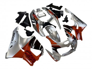 Preisgünstige Honda CBR900RR 893 Motorrad Verkleidung 1996-1997 - Silber Rot Glanzendes Schwarz